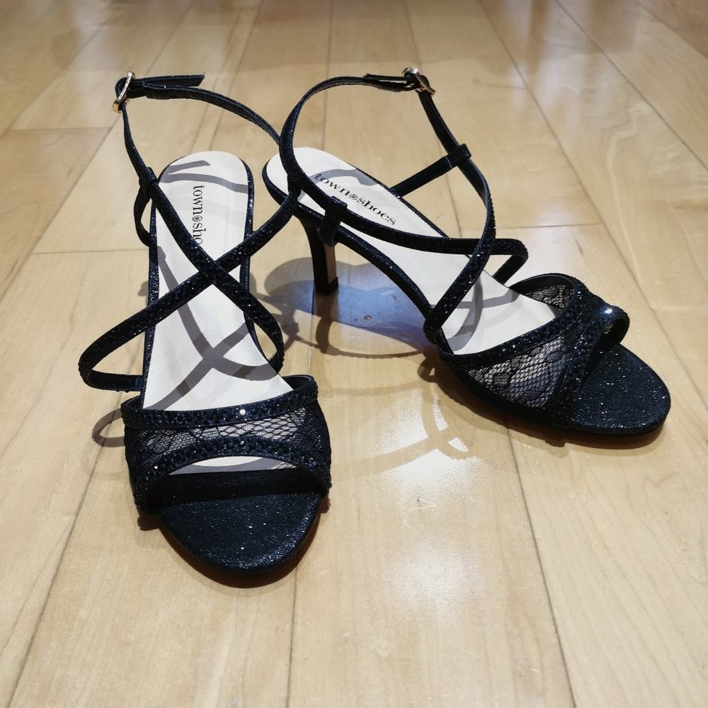 Town Shoes Glitter Heeled Sandals